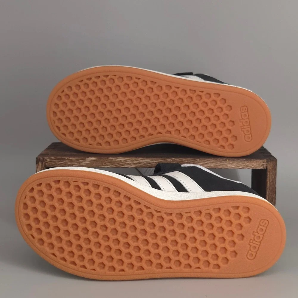 Adidas Grand Court 00s EL C Kids 13K Black White Gum Sole JP5896 Sneaker